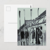 Vintages Ruderteam Postkarte (Vorne/Hinten)