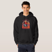 Vintages Ruhestand für Desktop Engineer Hoodie (Vorne ganz)