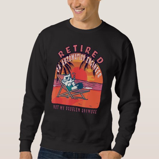 Vintages Ruhestand für Qa Automation Sweatshirt (Vorderseite)