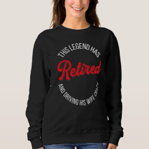 Vintages Ruhestand und treibende seine Ehefrau C Sweatshirt