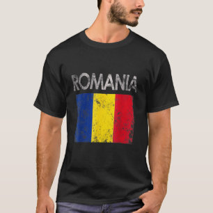 Vintages Rumänien - Rumänischer Flaggenstaat T-Shirt