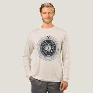 Vintages rundes Artwork Herren-Tri-Mix-Shirt Tri-Blend Shirt