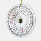 Vintages Rundlaufregelbild Keramik Ornament (Links)