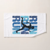Vintages Runner Girl - Run Run Handtuch (Handtuch)