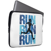 Vintages Runner Girl - Run Run Laptopschutzhülle (Vorne Rechts)