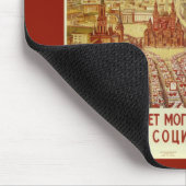 Vintages Russisches Luftfahrt-Monogramm-Mousepad Mousepad (Ecke)