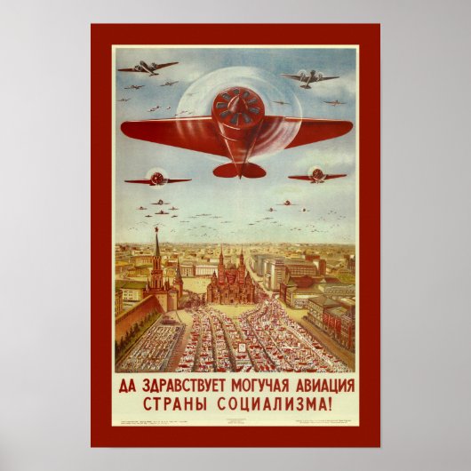 Vintages russisches Propagandaposter Poster (Vorne)