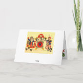 Vintages russisches Weihnachten, Sankt, Troika, Feiertagskarte (Rückseite)