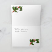 Vintages russisches Weihnachten, Sankt, Troika, Feiertagskarte (Innenseite)