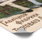 Vintages russisches Werbeplakat Poster (Ecke)