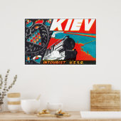 Vintages Russland Reisen Poster (Küche)
