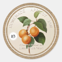 Vintages Rustikales Apricot-Marmelade-personalisie