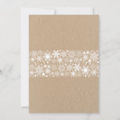 Vintages rustikales Baby mit kalter Außendusche Einladung (Rückseite)