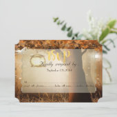 Vintages rustikales Baum-UAWG Einladung (Stehend Vorderseite)