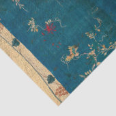 Vintages rustikales blaues Quilt-Muster Seidenpapier (Ausschnitt)