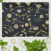 Vintages rustikales Botanisches Muster Geschirrtuch (Gefaltet)