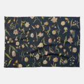 Vintages rustikales Botanisches Muster Geschirrtuch (Horizontal)