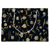 Vintages rustikales Botanisches Muster Große Geschenktüte (Vorderseite)