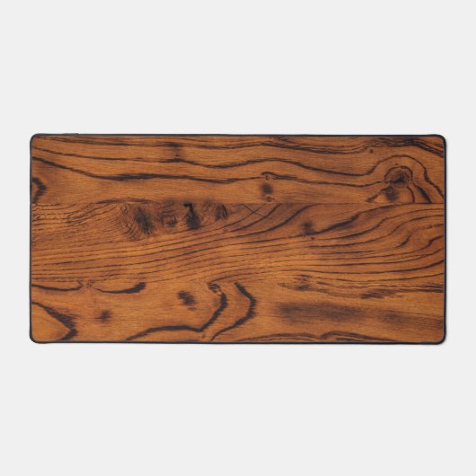 Vintages rustikales Braunholz Carpenter Schreibtischunterlage (Vorderseite)