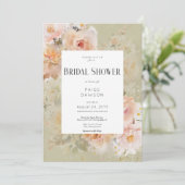 Vintages Rustikales Brautparty Einladung (Stehend Vorderseite)