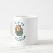 Vintages Rustikales Camping Kaffeetasse (Vorderseite Links)