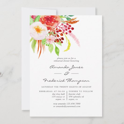 Vintages rustikales Charm Probe Dinner Einladung (Vorderseite)