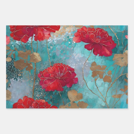 Vintages rustikales Dekoupage-Set Geschenkpapier Set (Vorderseite 3)