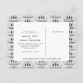 Vintages rustikales Foto Ankündigungspostkarte (Rückseite)