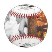 Vintages rustikales Foto mit dem besten Vater Baseball (Vorderseite)