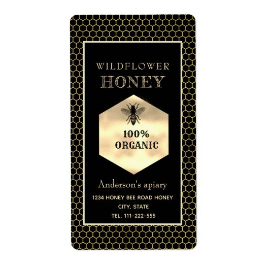 Vintages rustikales Goldlogo (Vorne)