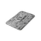 Vintages rustikales, graues, schwarzes Brennholz M Badematte (Schrägansicht)