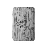 Vintages rustikales, graues, schwarzes Brennholz M Badematte (Vorderseite Vertikal)