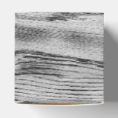 Vintages rustikales, graues, schwarzes Brennholz M Geschenkschachtel (Oben)