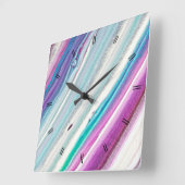 Vintages rustikales Holzdekor Quadratische Wanduhr (Winkel)