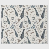 Vintages rustikales Kindergeschenk Geschenkpapier (Flach)