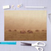 Vintages rustikales Landhaus Hay Bales Seidenpapier (Handwerk)