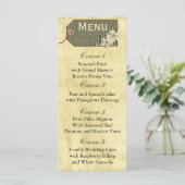 Vintages rustikales Massageservice Menükarte (Stehend Vorderseite)