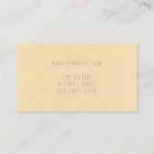 Vintages rustikales modernes Mit Blumenbraunes Visitenkarte (Rückseite)