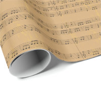 Vintages rustikales Musikblatt