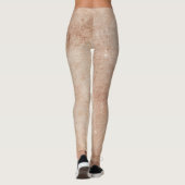 Vintages rustikales Muster Yoga Trendy Leggings (Rückseite)