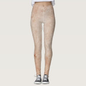 Vintages rustikales Muster Yoga Trendy Leggings (Vorderseite)