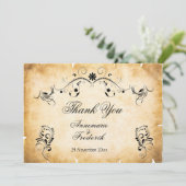 Vintages rustikales Pergament (Stehend Vorderseite)