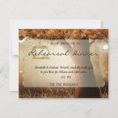 Vintages rustikales Probe Dinner Einladung (Vorderseite)
