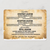 Vintages Rustikales Schwarzes Blüh Begleitkarte (Vorderseite)