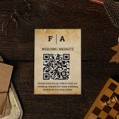 Vintages Rustikales Schwarzes Blüh Begleitkarte