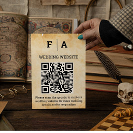 Vintages Rustikales Schwarzes Blüh Begleitkarte