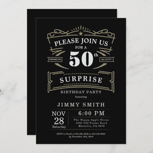 Vintages rustikales Thema (Vorne/Hinten)