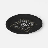 Vintages rustikales Thema Pappteller (Schrägansicht)