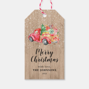 Vintages rustikales Weihnachten Weihnachts-LKW- Geschenkanhänger