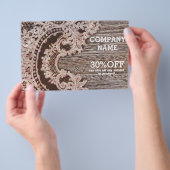 Vintages rustikales Western Land schicke Spitzenho Flyer (Handgriff)